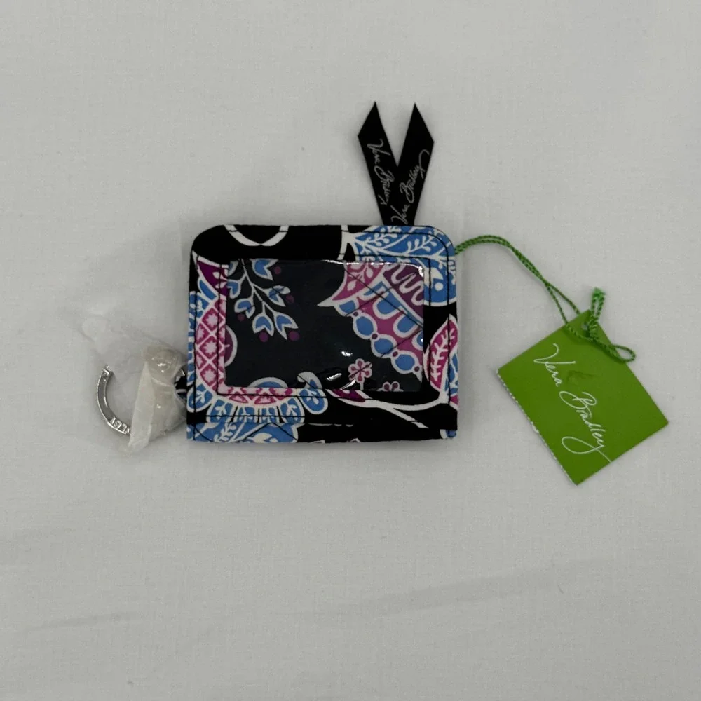 NWT Vera Bradley Campus Double ID Wallet Quilted Retired Alpine Floral Pattern